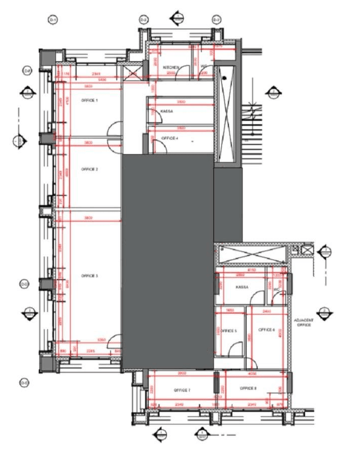 Main Entrance highlighted on the floor plan